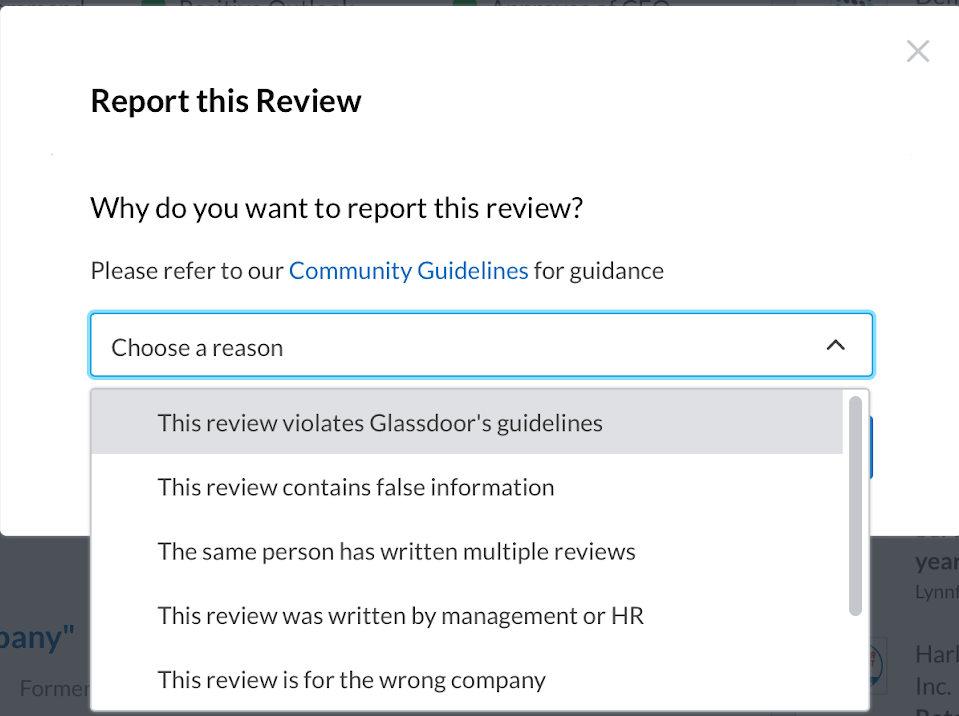 Remove Glassdoor Reviews